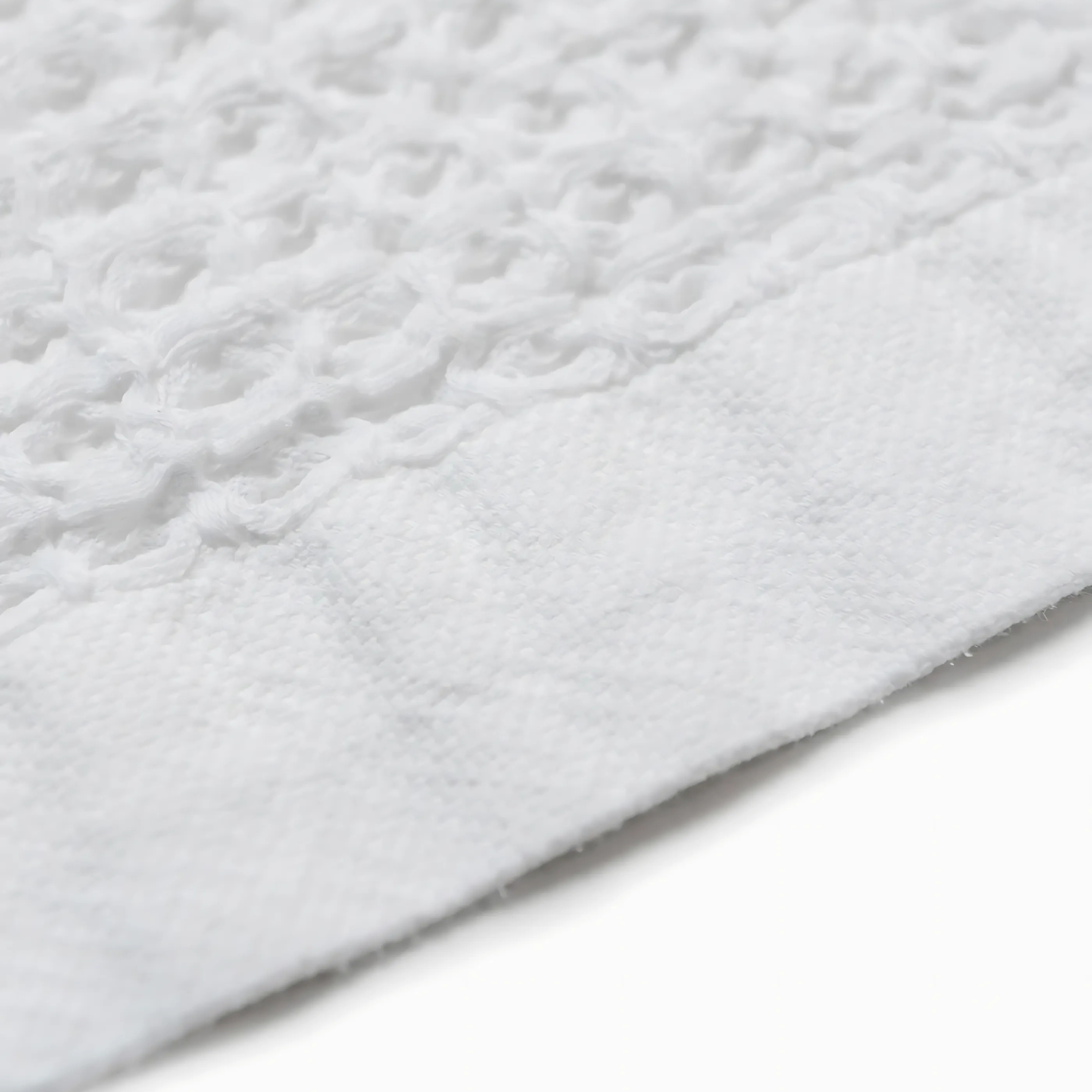 Egyptian Cotton Waffle Bath Towels 5pcs - Pure White